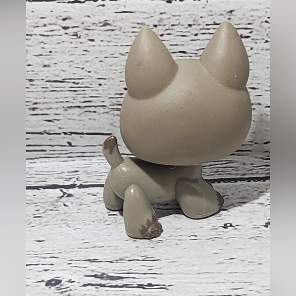 LPS Littlest Pet Shop #491 German Shepherd Dog Brown Eyes Authentic - Picture 2 of 3